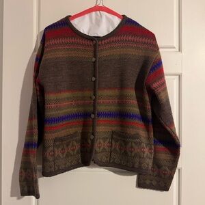 Multicolor Patterned Women's Cardigan